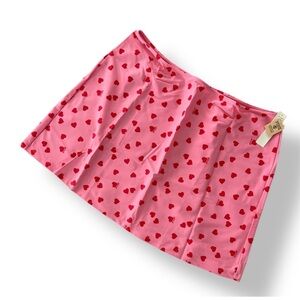 NWT - PINK Victoria’s Secret Heart Patterned Skirt